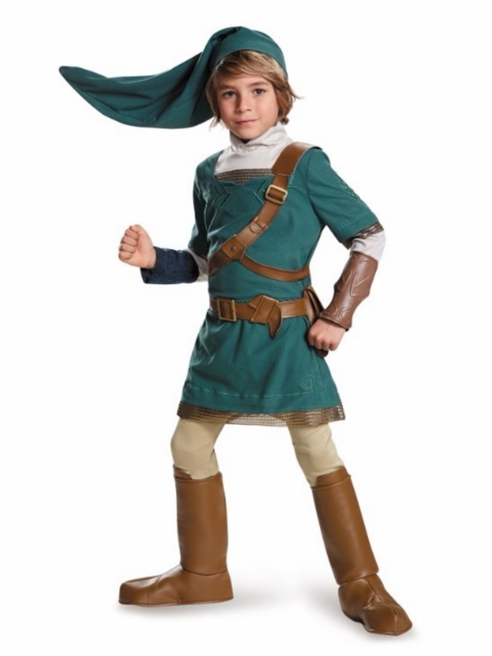 Link from Legend of Zelda Halloween Costume Size Kids Medium (7-8)